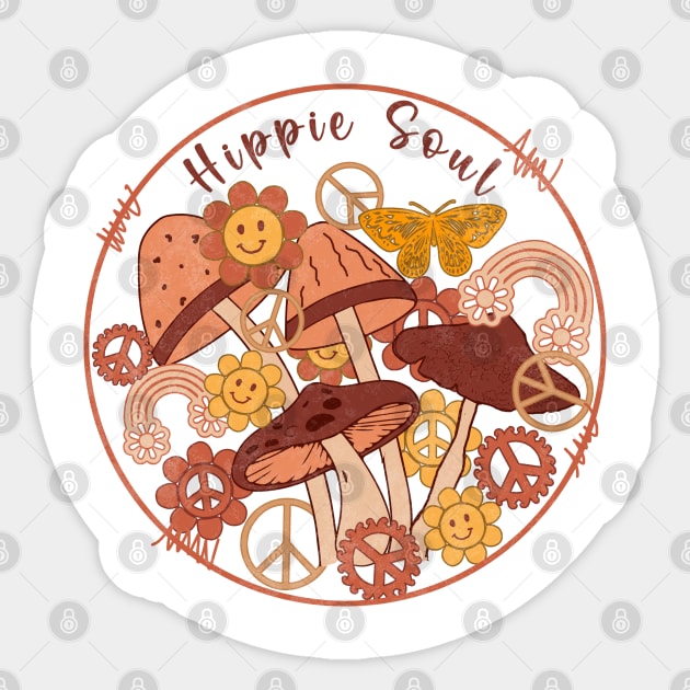 Hippie Soul Sticker by Satic